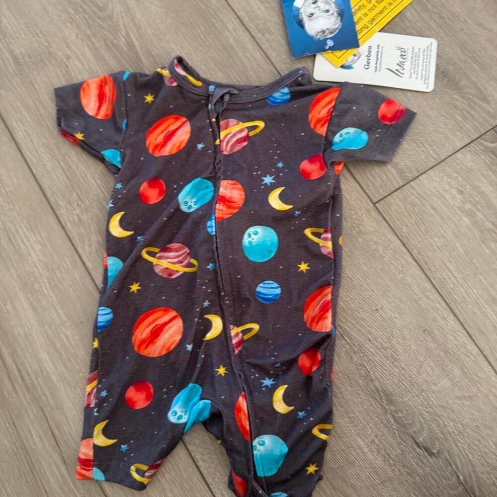 Gerber baby romper with planets